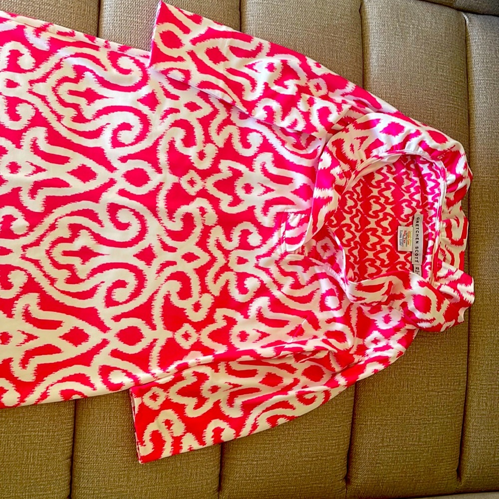 Gretchen Scott Ruffle Neck Dress